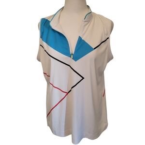 Slazenger Golf Sleeveless Top White sz L
